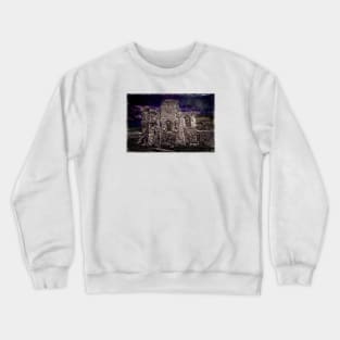 The Chapel Ruins In Moonlight Crewneck Sweatshirt